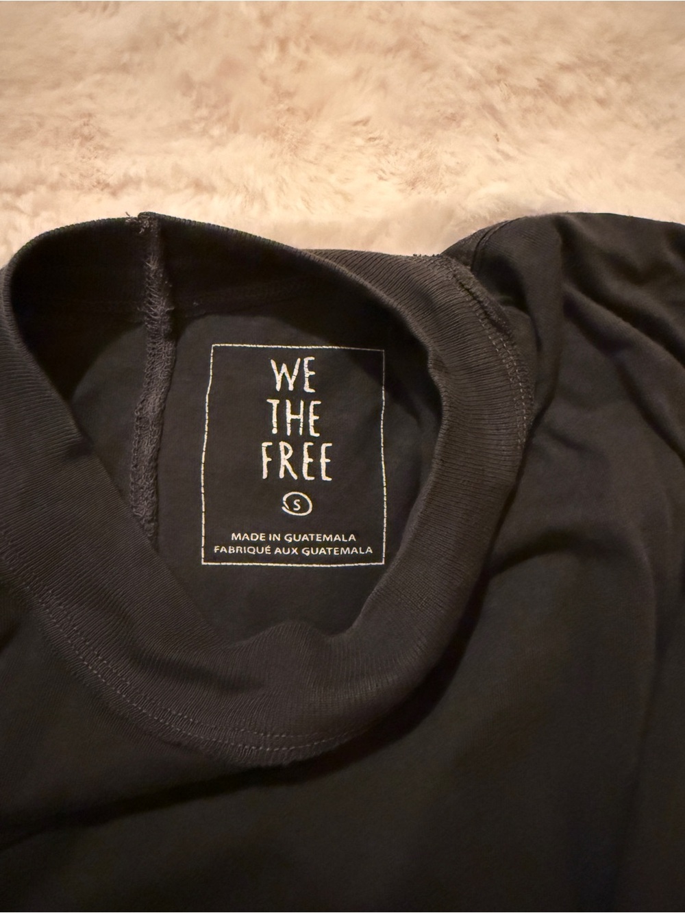 We The Free Black long Sleeve Crew Tee